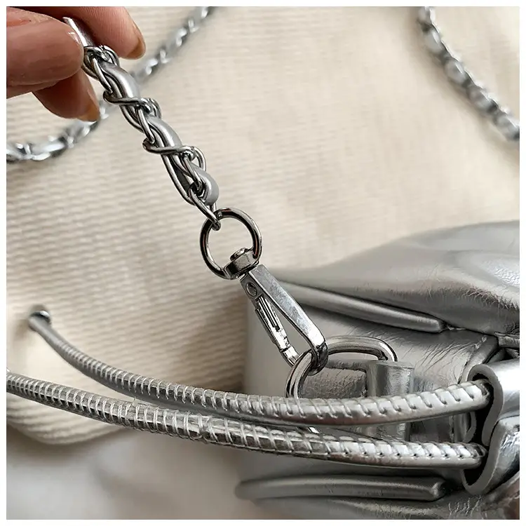 Silver Butterfly Drawstring Bucket Bag for Women — feature 41