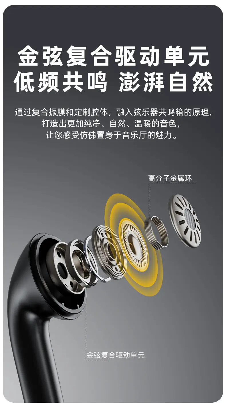 True Wireless Bluetooth Headset T51 Ultra Long Battery — feature 4