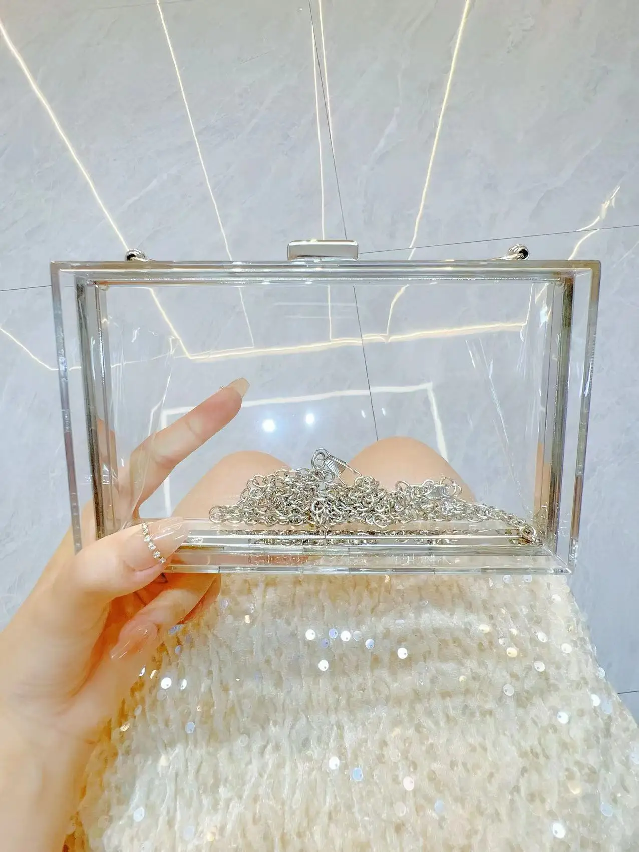 Transparent Square Crossbody Bag for Women — feature 8