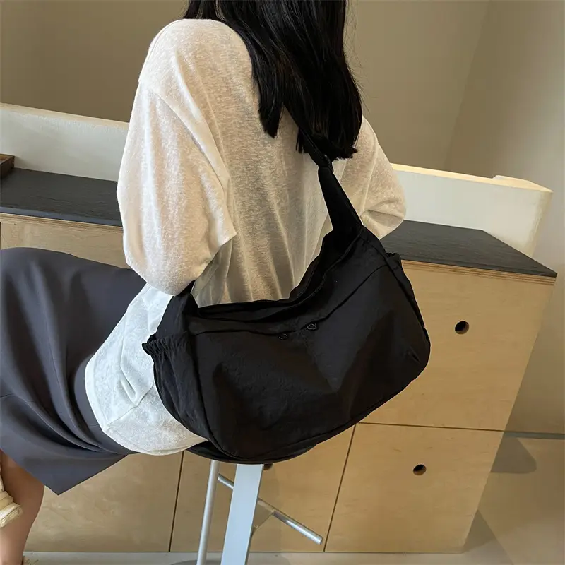 Nylon Travel Bag for Women, Large Capacity, Shoulder Crossbody