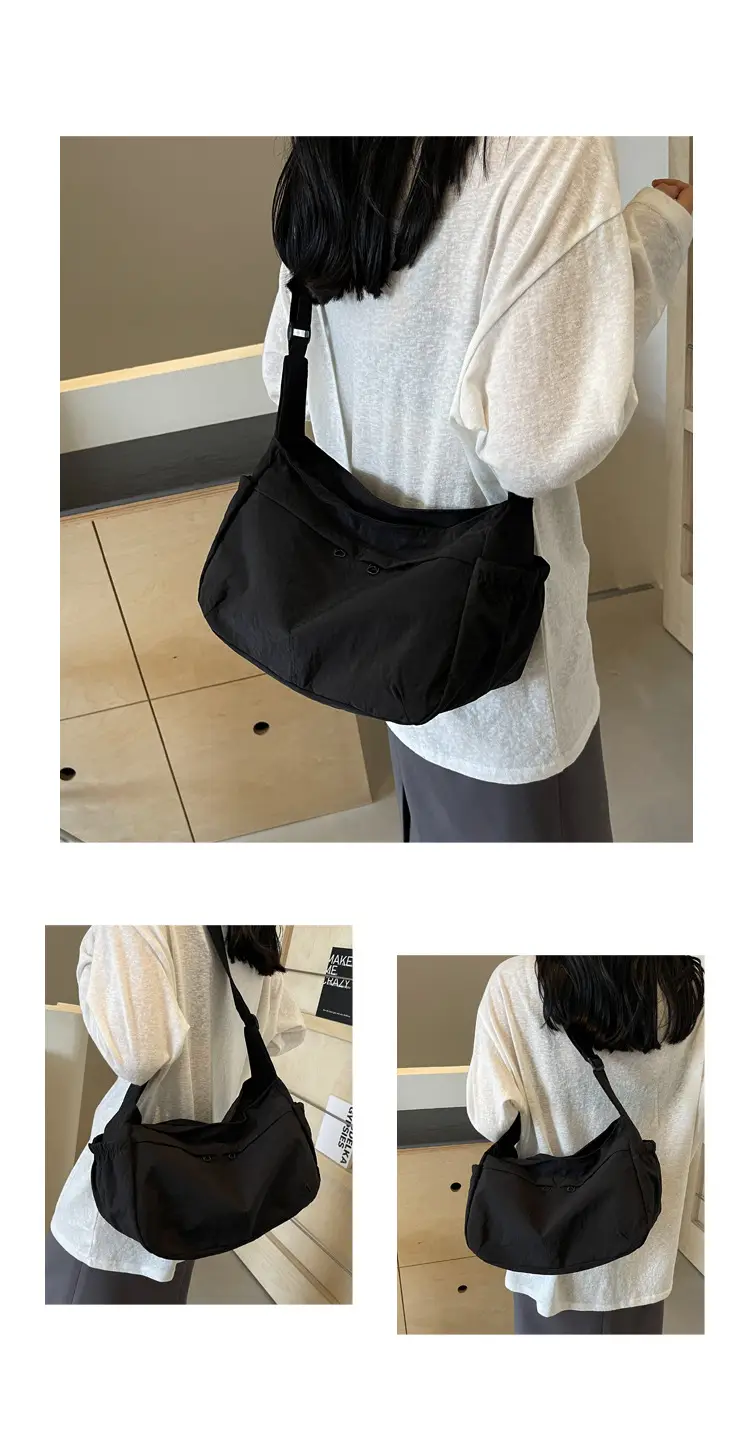 Nylon Travel Bag for Women, Large Capacity, Shoulder Crossbody — feature 10