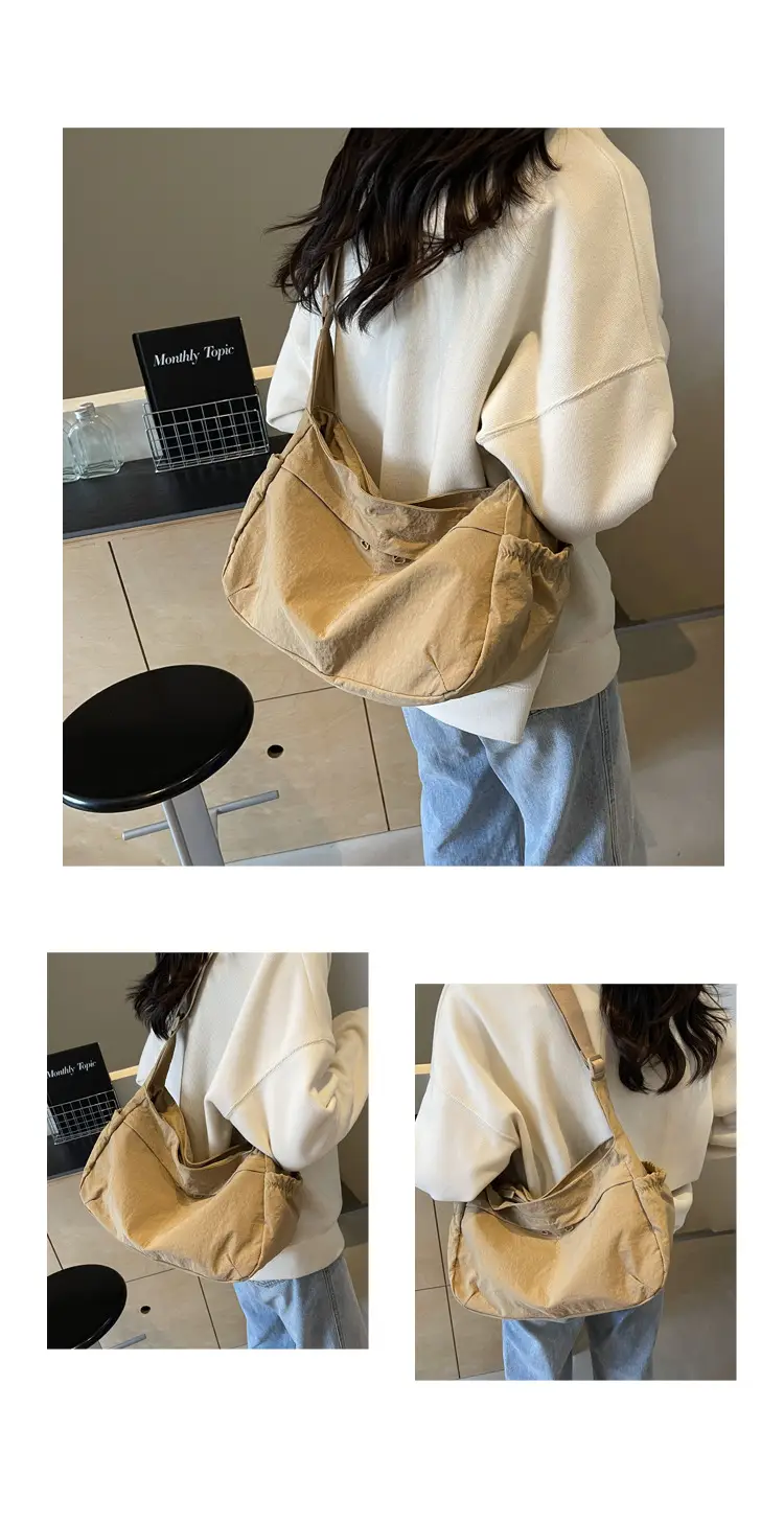 Nylon Travel Bag for Women, Large Capacity, Shoulder Crossbody — feature 11