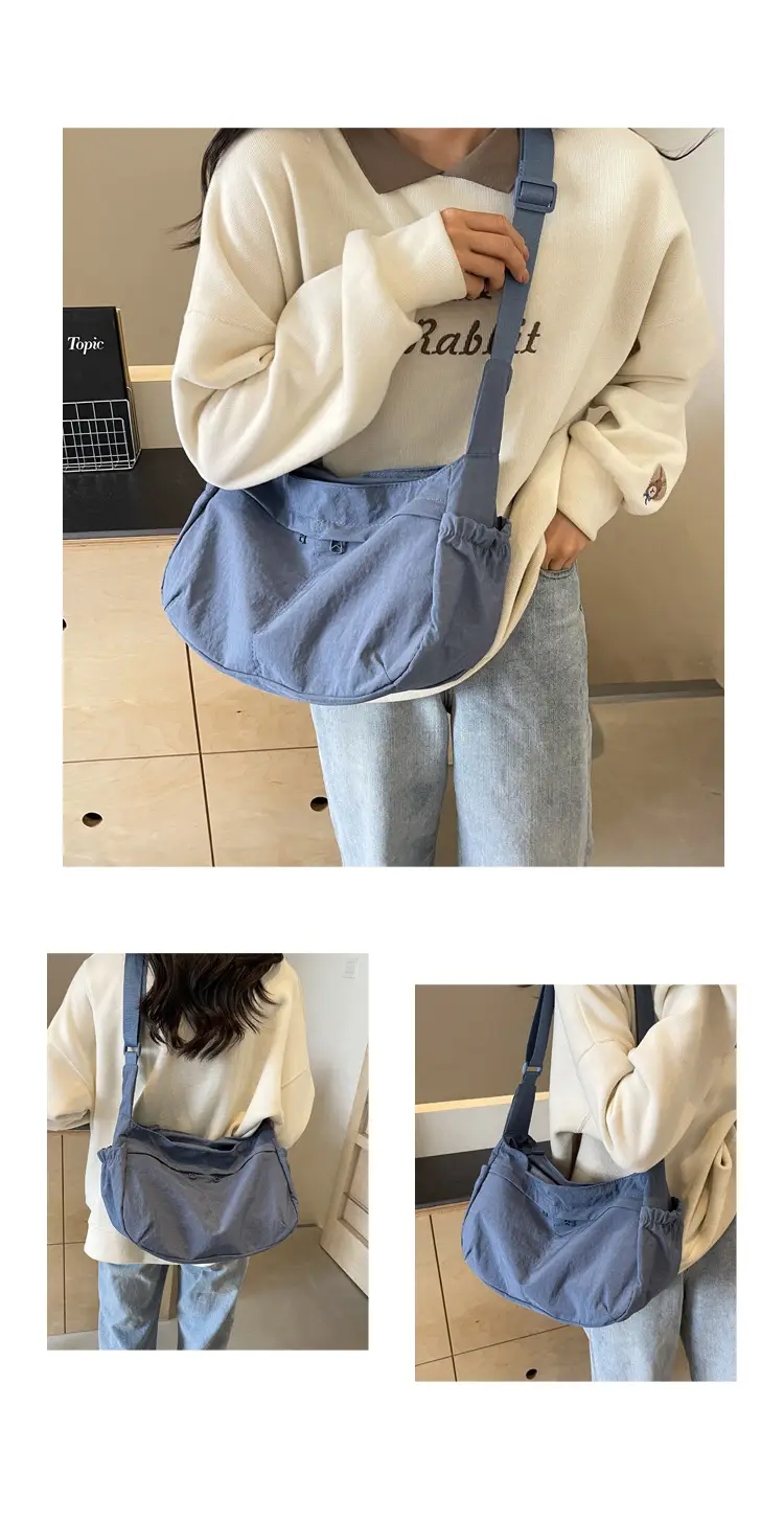 Nylon Travel Bag for Women, Large Capacity, Shoulder Crossbody — feature 12