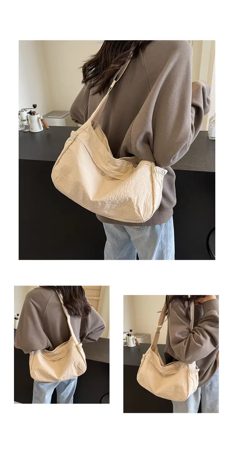 Nylon Travel Bag for Women, Large Capacity, Shoulder Crossbody — feature 13