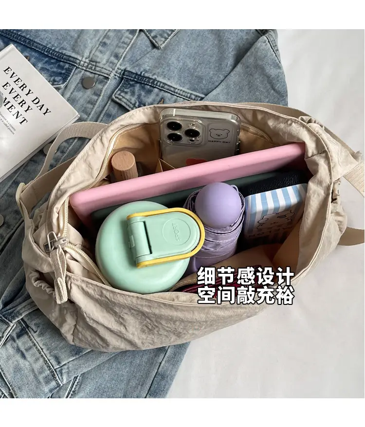 Nylon Travel Bag for Women, Large Capacity, Shoulder Crossbody — feature 7