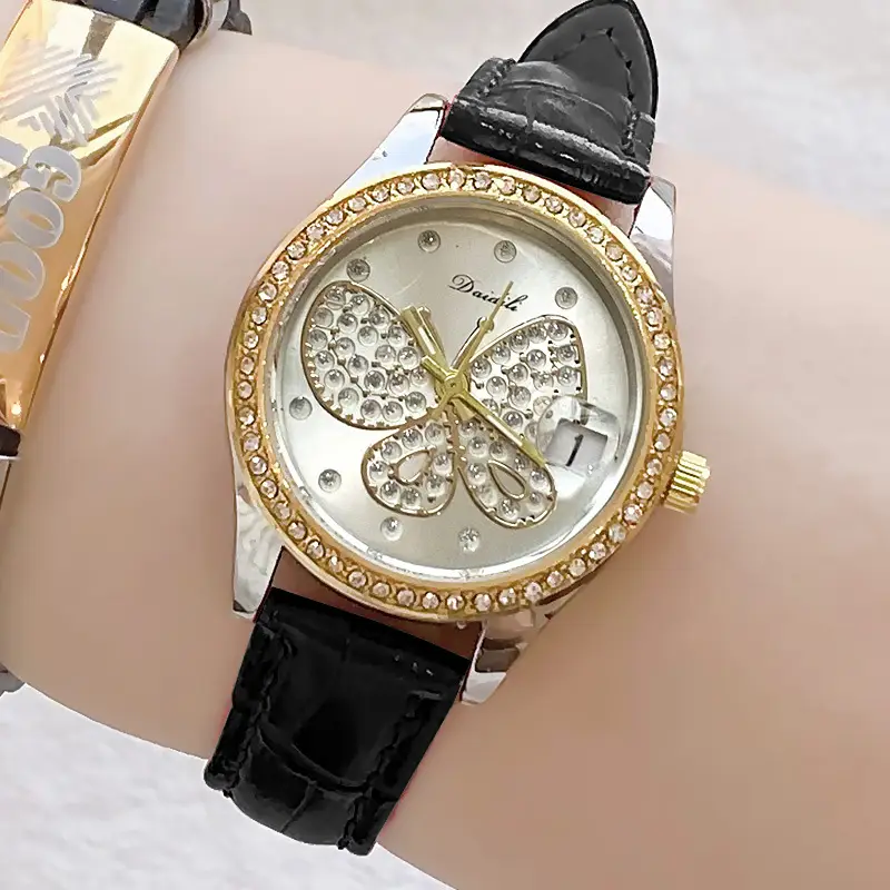 Women's Butterfly Watch Set Waterproof Blue Dial