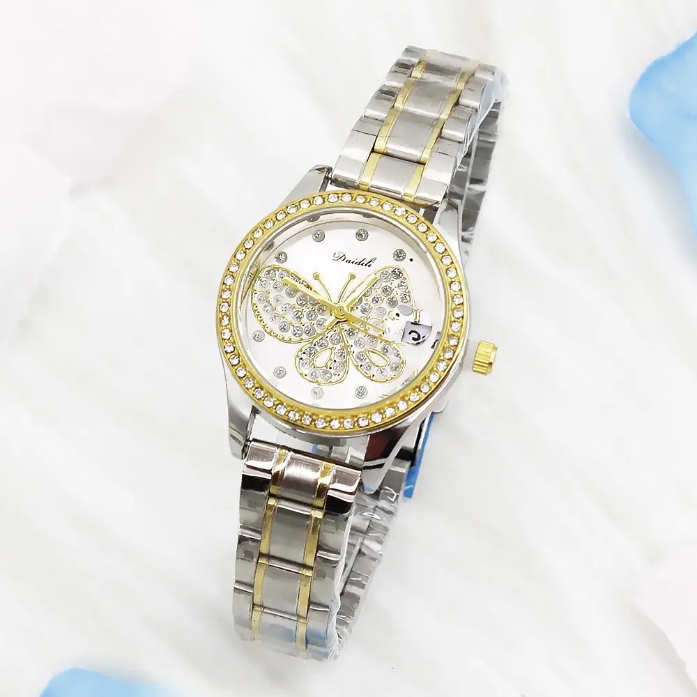 Women's Butterfly Watch Set Waterproof Blue Dial