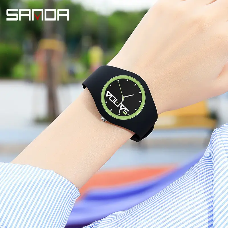Sanda Green Watch for Kids Waterproof Quartz - Image 13