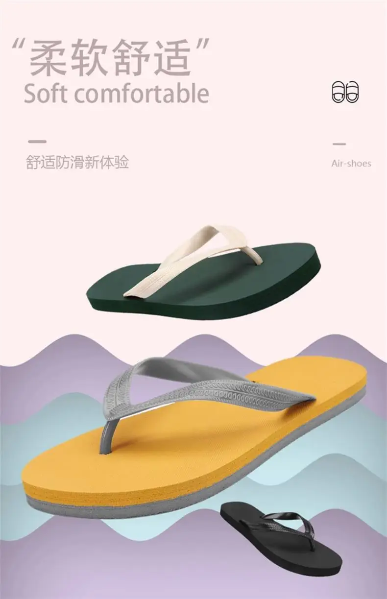 Guangdong Flip-flops for Men 2024 New Summer Outer Wear Non-slip Flip-flops for Men Thai Rubber Beach Sandals — feature 1