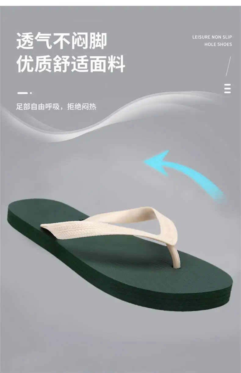 Guangdong Flip-flops for Men 2024 New Summer Outer Wear Non-slip Flip-flops for Men Thai Rubber Beach Sandals — feature 10