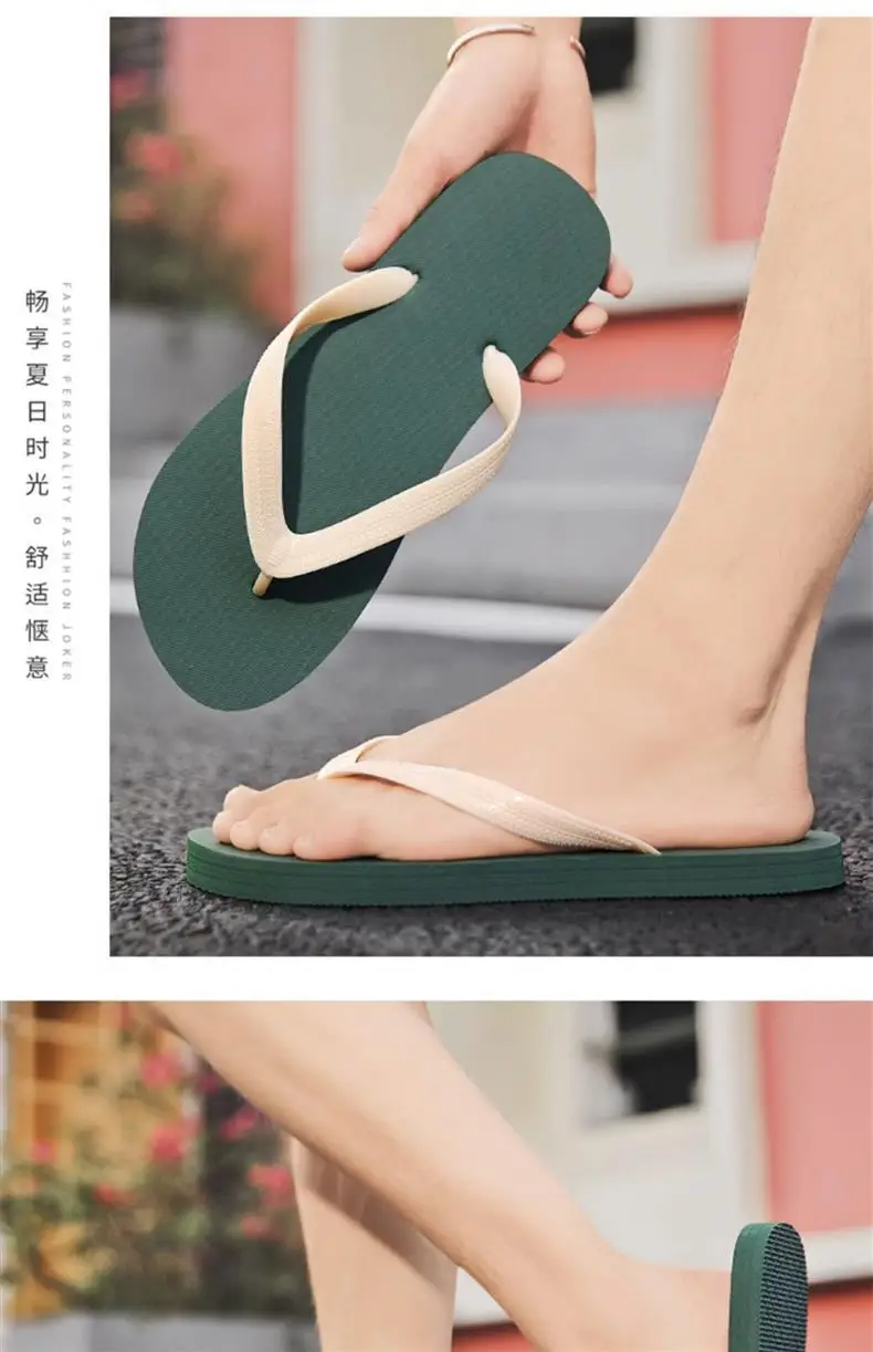 Guangdong Flip-flops for Men 2024 New Summer Outer Wear Non-slip Flip-flops for Men Thai Rubber Beach Sandals — feature 22