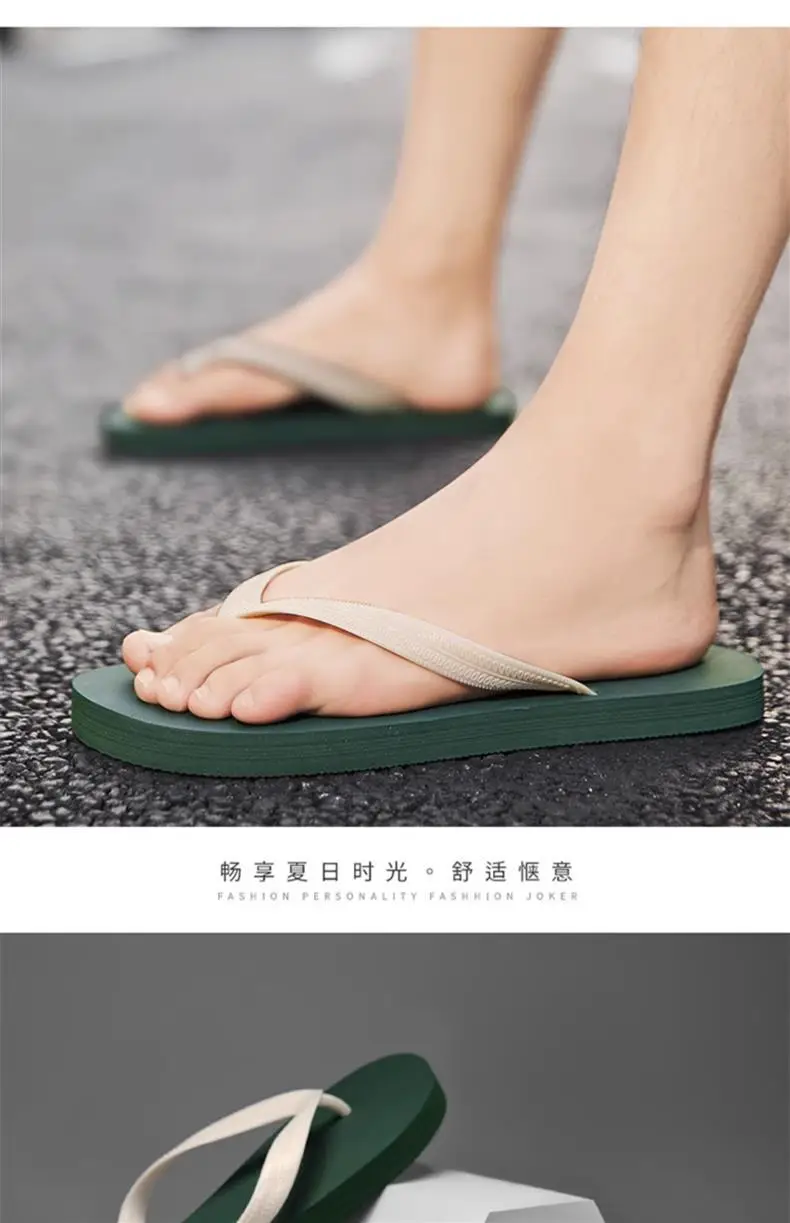Guangdong Flip-flops for Men 2024 New Summer Outer Wear Non-slip Flip-flops for Men Thai Rubber Beach Sandals — feature 24