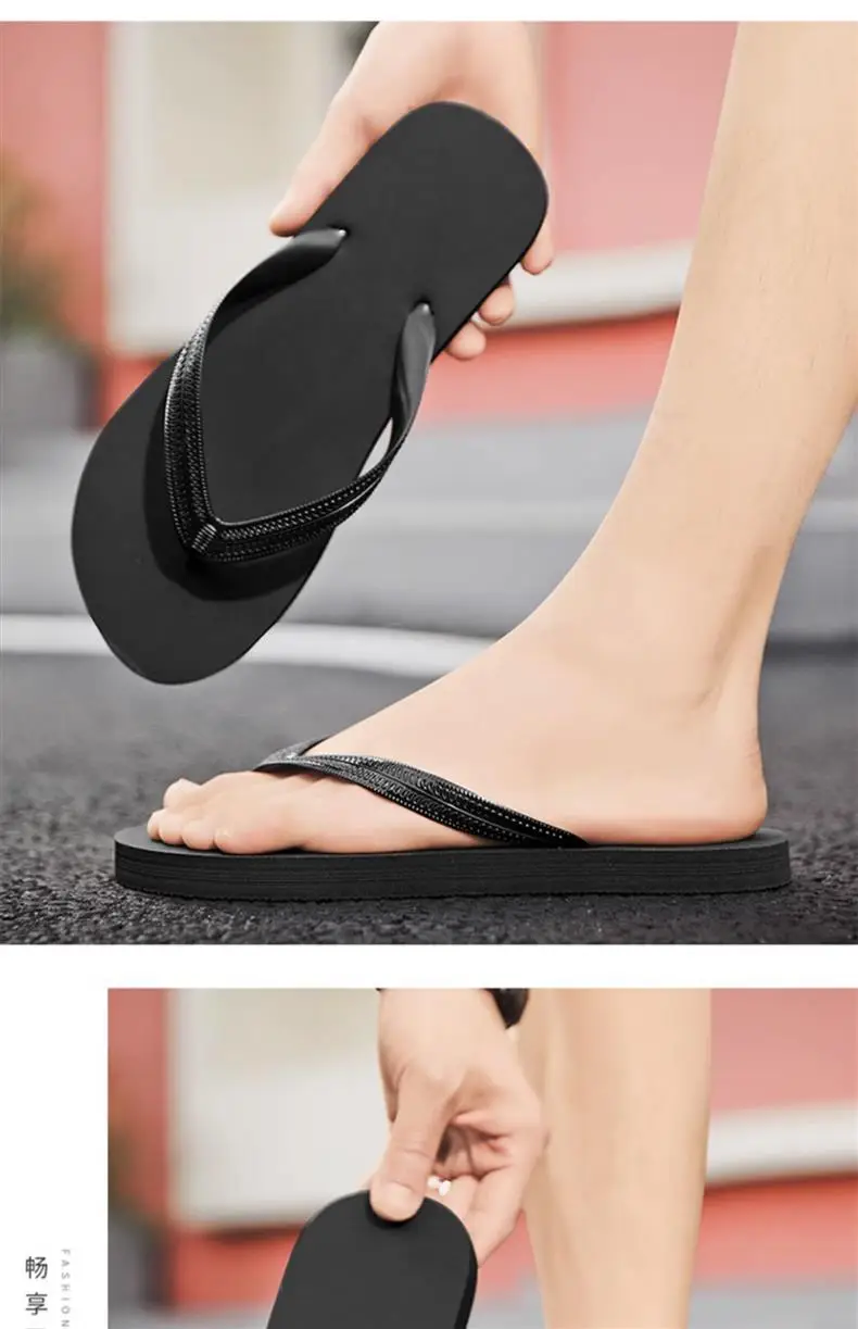 Guangdong Flip-flops for Men 2024 New Summer Outer Wear Non-slip Flip-flops for Men Thai Rubber Beach Sandals — feature 26
