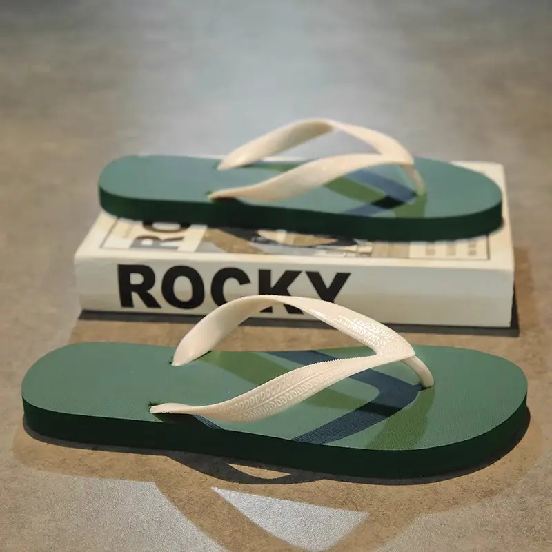 Guangdong Flip-flops for Men 2024 New Summer Outer Wear Non-slip Flip-flops for Men Thai Rubber Beach Sandals - Image 3