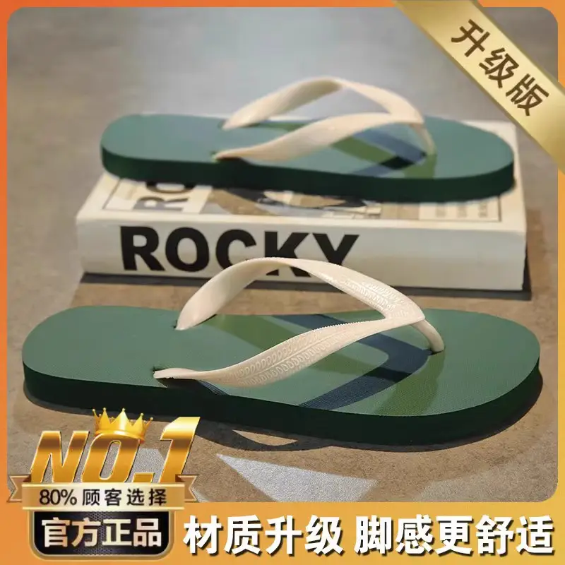 Guangdong Flip-flops for Men 2024 New Summer Outer Wear Non-slip Flip-flops for Men Thai Rubber Beach Sandals - Image 6