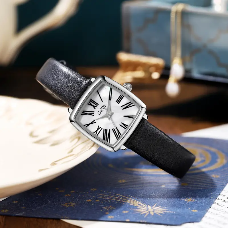 Women's Mother-of-Pearl Watch with Gold Dial