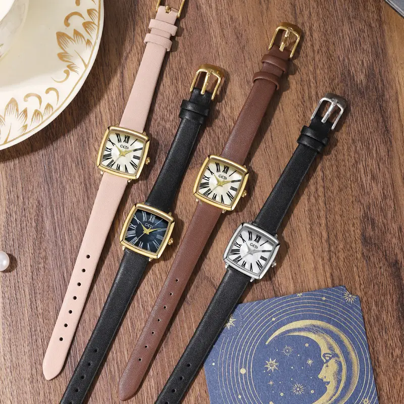 Women's Mother-of-Pearl Watch with Gold Dial
