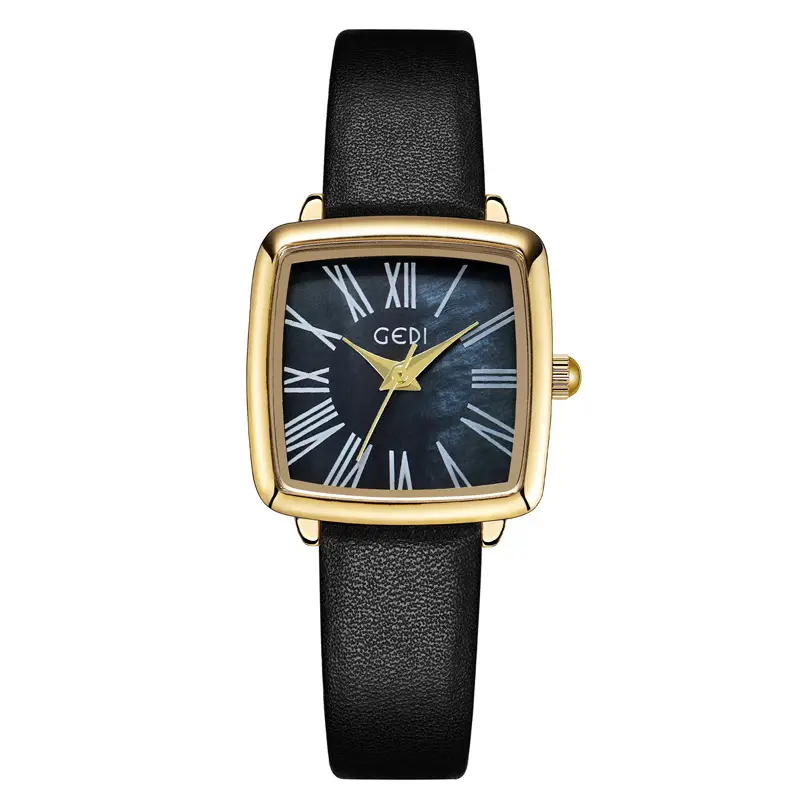 Women's Mother-of-Pearl Watch with Gold Dial
