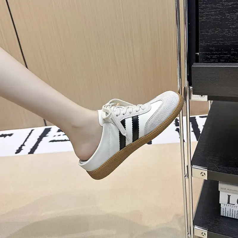 Women's White Heelless Training Shoes for Summer - Image 4