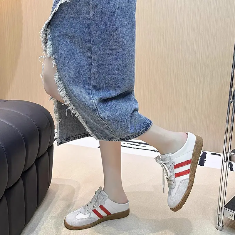 Women's White Heelless Training Shoes for Summer - Image 5