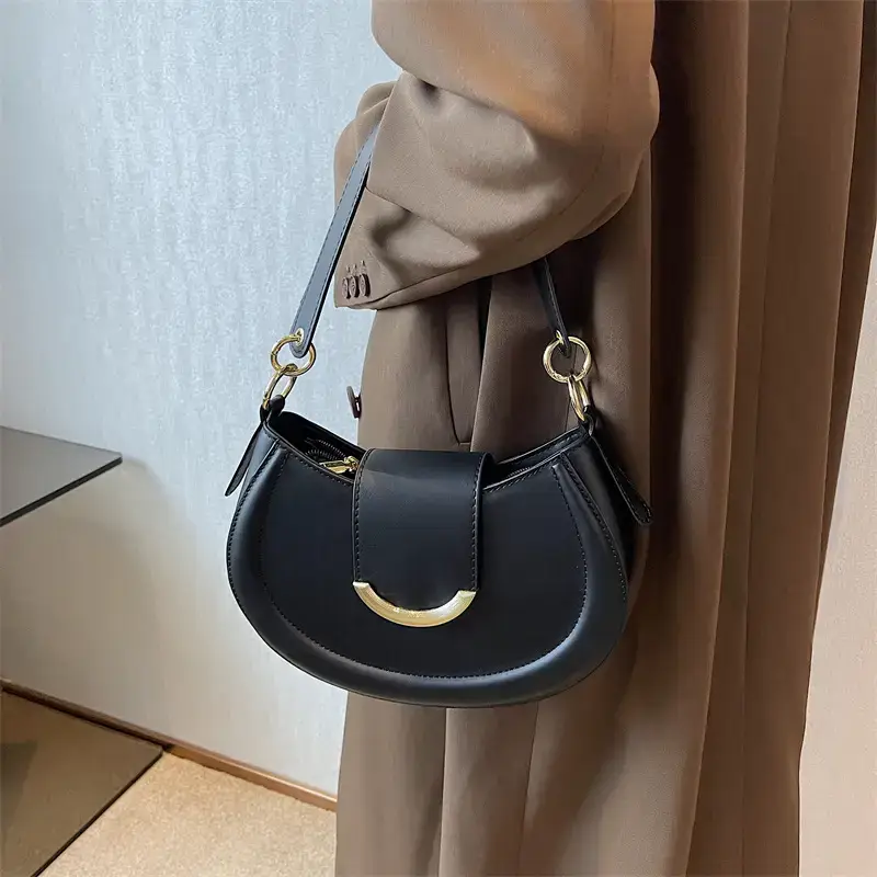 Maroon Vintage Commuter Shoulder Bag Women 2024 - Image 8