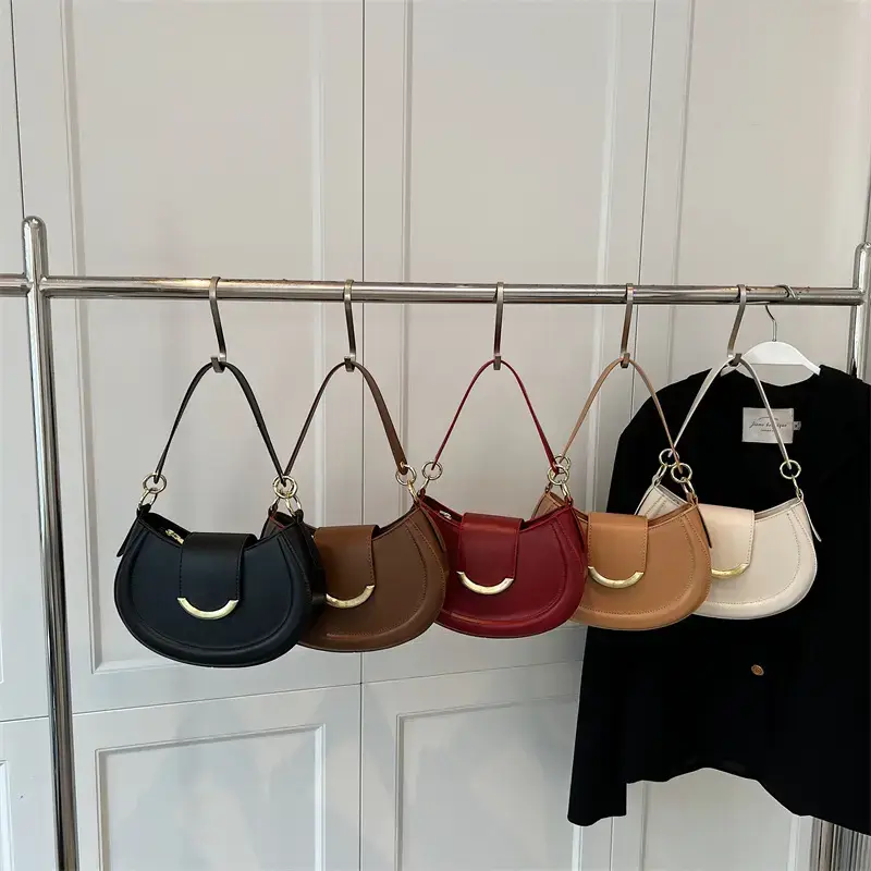 Maroon Vintage Commuter Shoulder Bag Women 2024 - Image 9