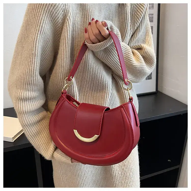 Maroon Vintage Commuter Shoulder Bag Women 2024 — feature 14