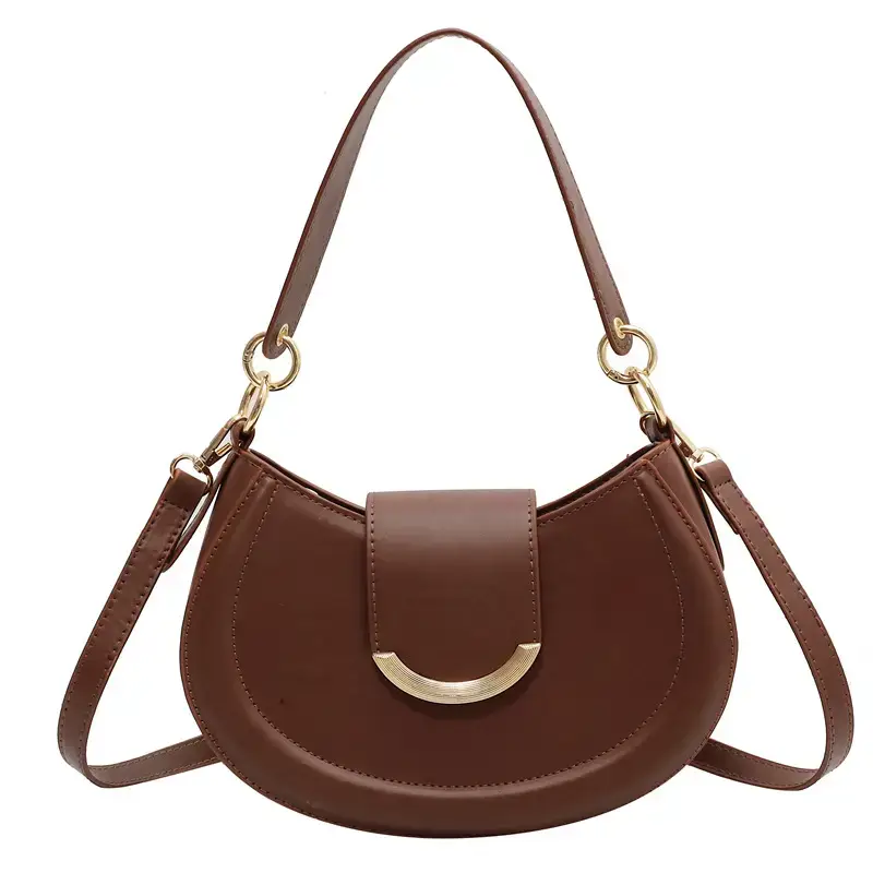 Maroon Vintage Commuter Shoulder Bag Women 2024 - Image 5