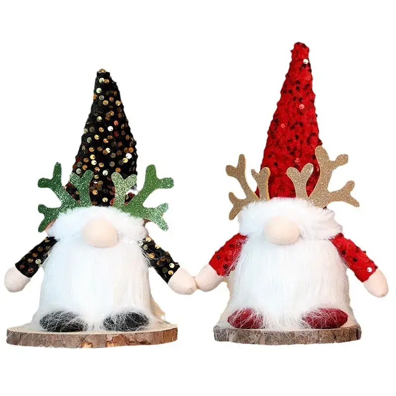 Cross-Country Christmas Rudolph Luminous Figure 13cm