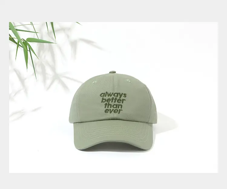 Korean-style embroidered baseball cap women black with letters — feature 10