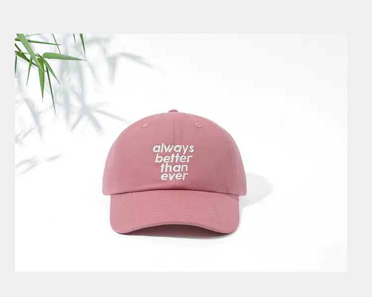 Korean-style embroidered baseball cap women black with letters — feature 12