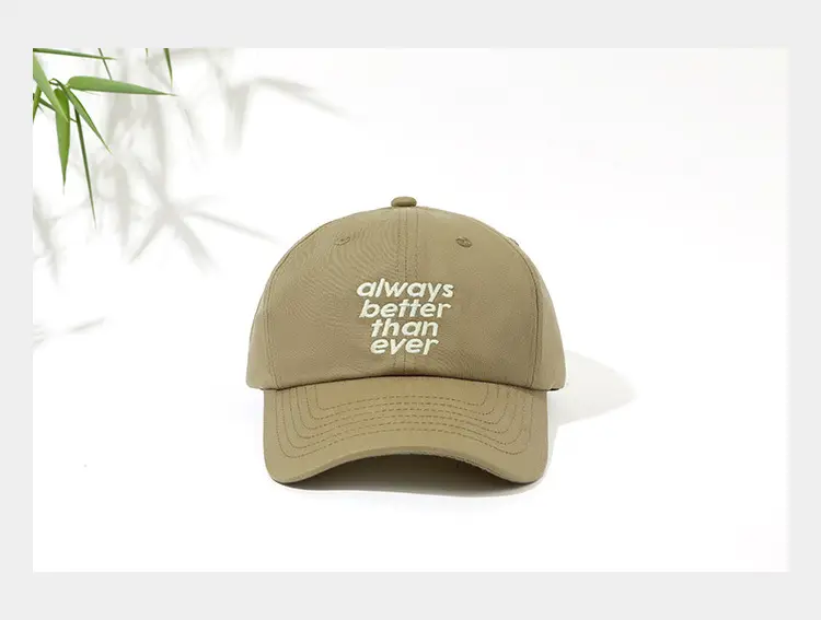 Korean-style embroidered baseball cap women black with letters — feature 9