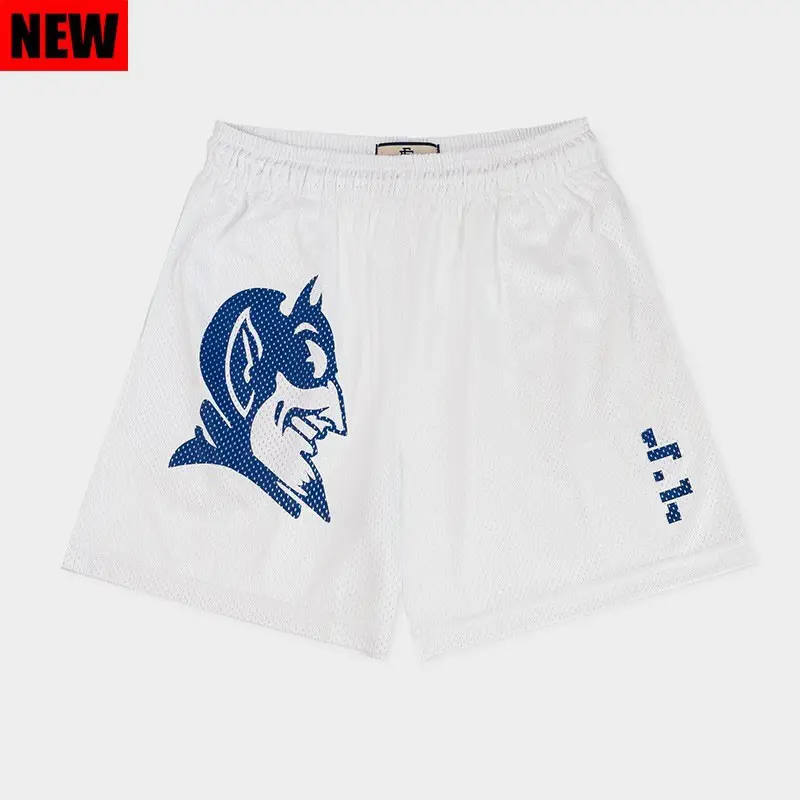 Men's Black H-H Logo Casual Shorts Summer
