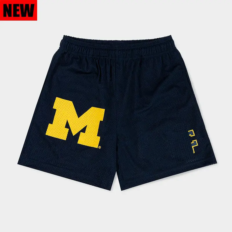 Men's Black H-H Logo Casual Shorts Summer