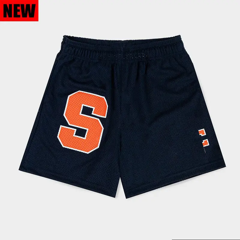 Men's Black H-H Logo Casual Shorts Summer