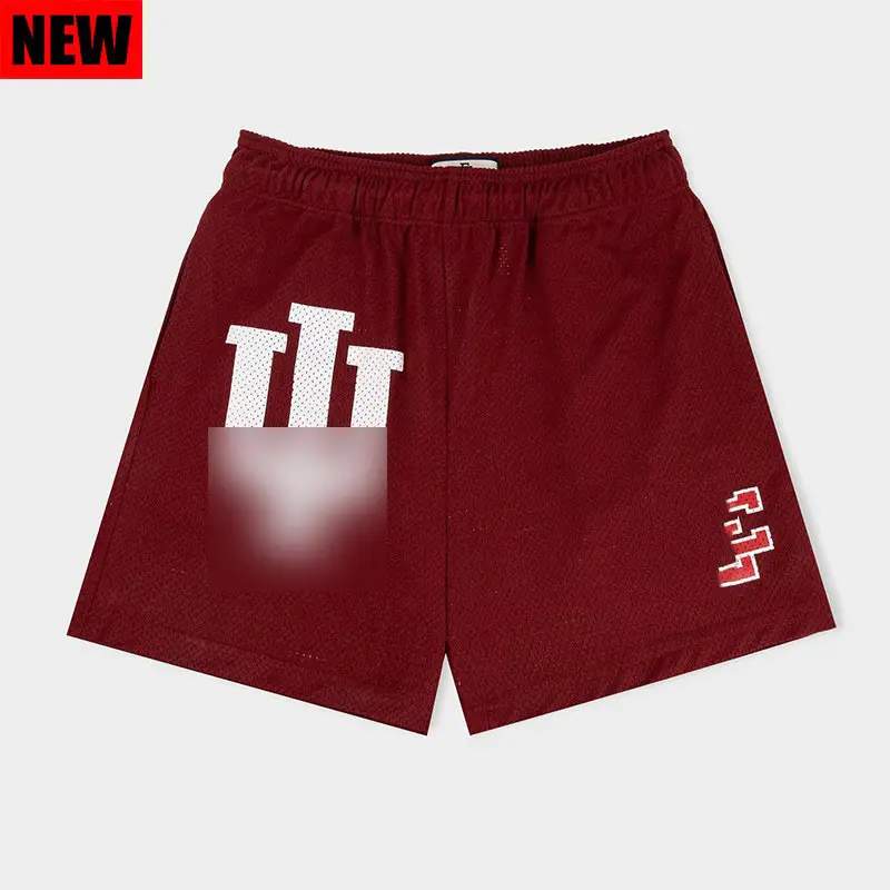 Men's Black H-H Logo Casual Shorts Summer