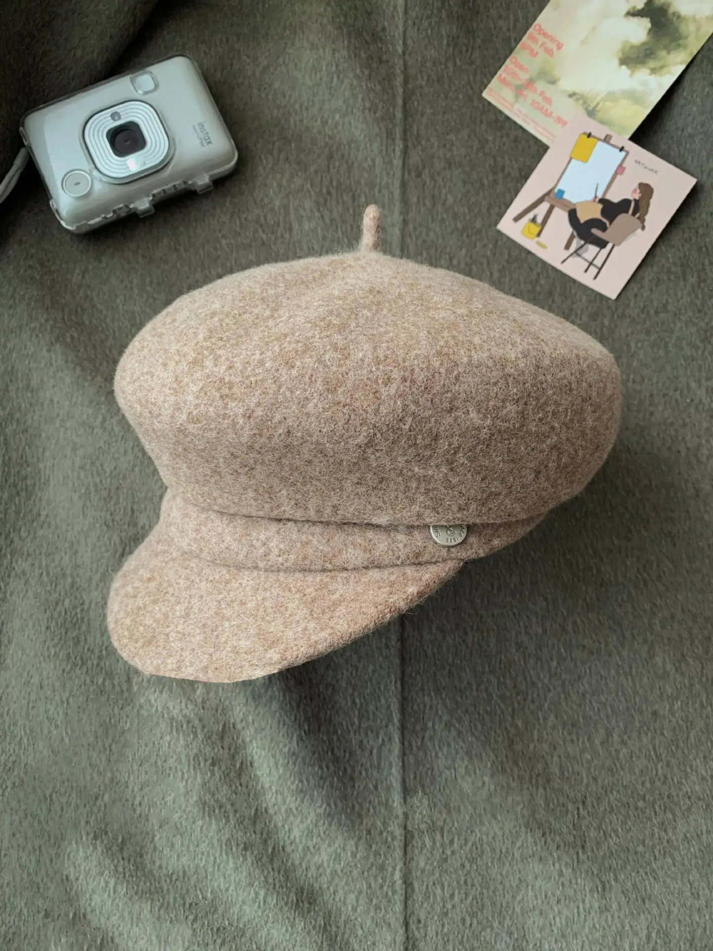 Women Wool Bailey Hat Black Autumn Winter Casual Elegant Cap - Image 2