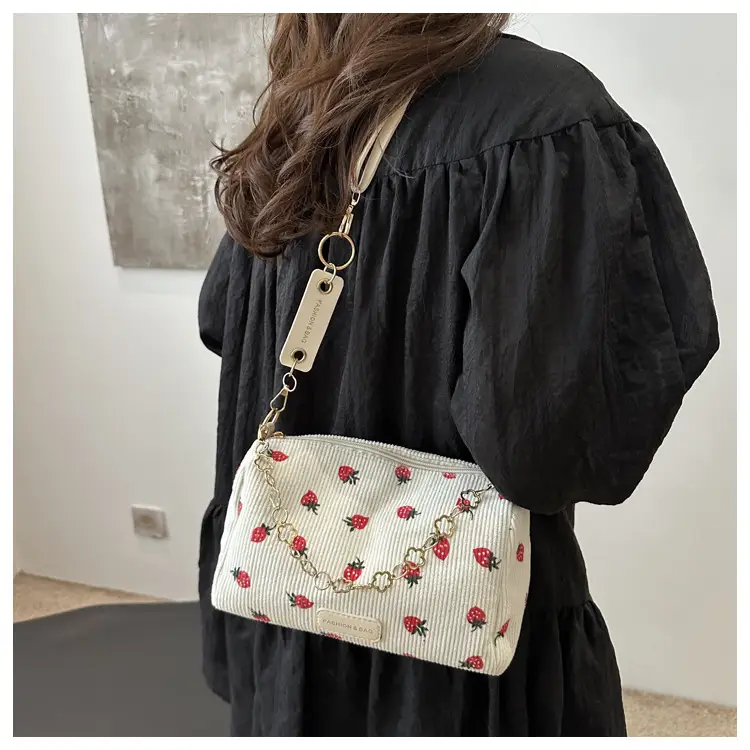 Women's Strawberry Printed Shoulder Crossbody Bag — feature 10