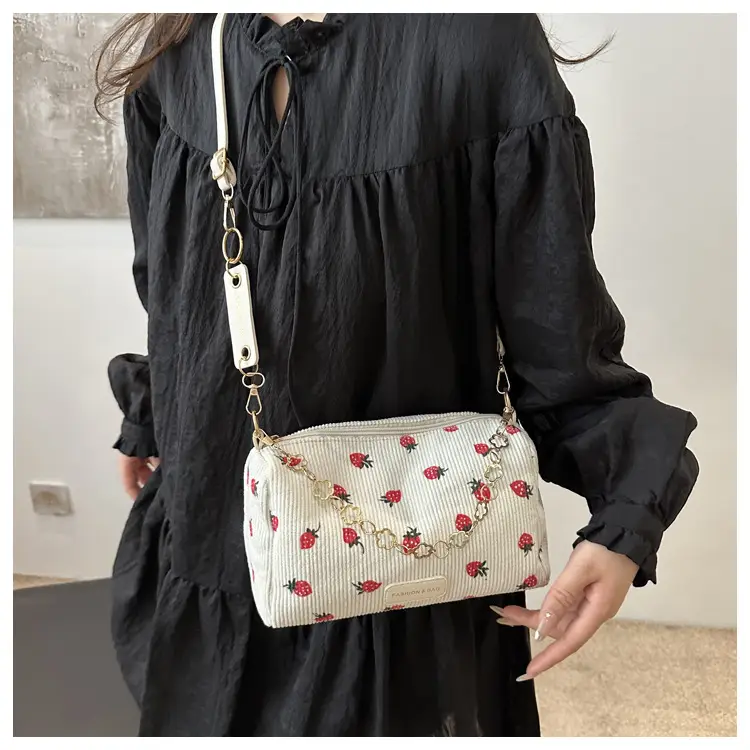 Women's Strawberry Printed Shoulder Crossbody Bag — feature 12