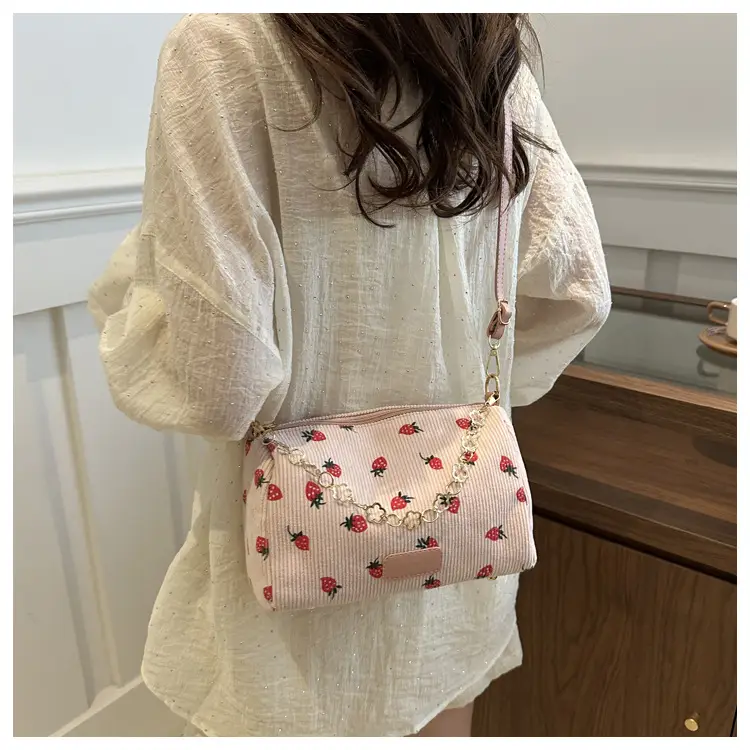 Women's Strawberry Printed Shoulder Crossbody Bag — feature 21