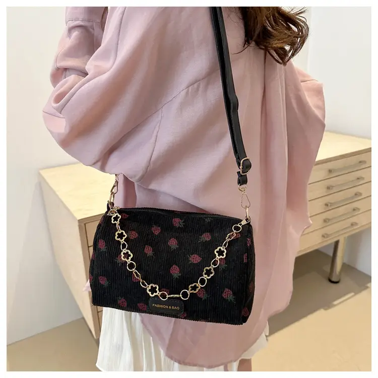 Women's Strawberry Printed Shoulder Crossbody Bag — feature 22