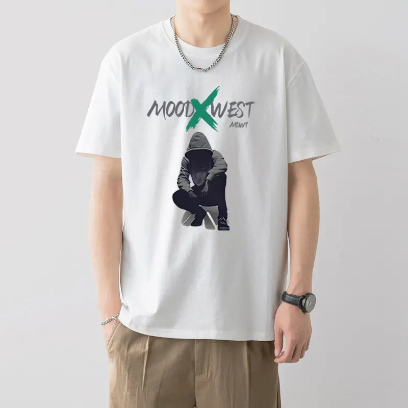 Men White Printed T-Shirt Super Toy Design Loose Fit - Image 10