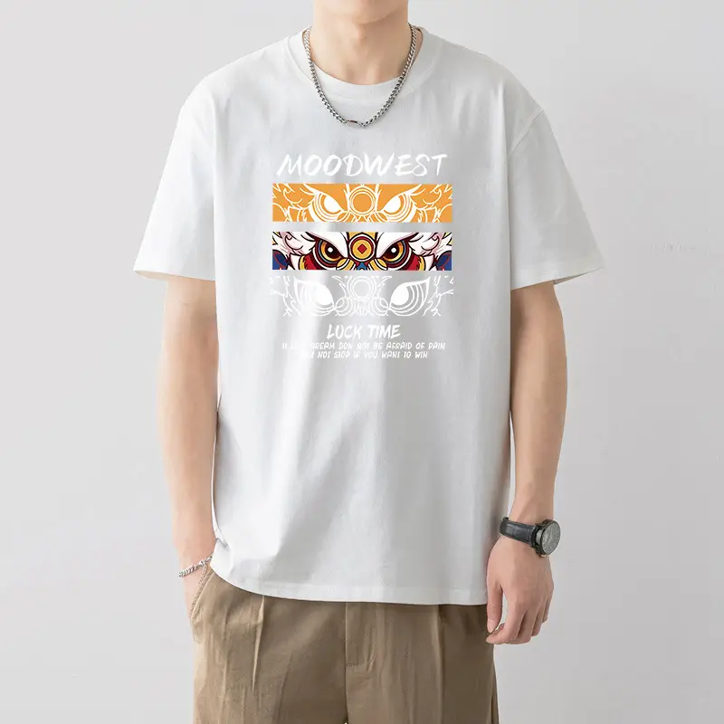 Men White Printed T-Shirt Super Toy Design Loose Fit - Image 22