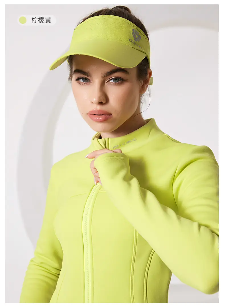 Men's Lime Green Sport Cap with "PORT" Print — feature 15