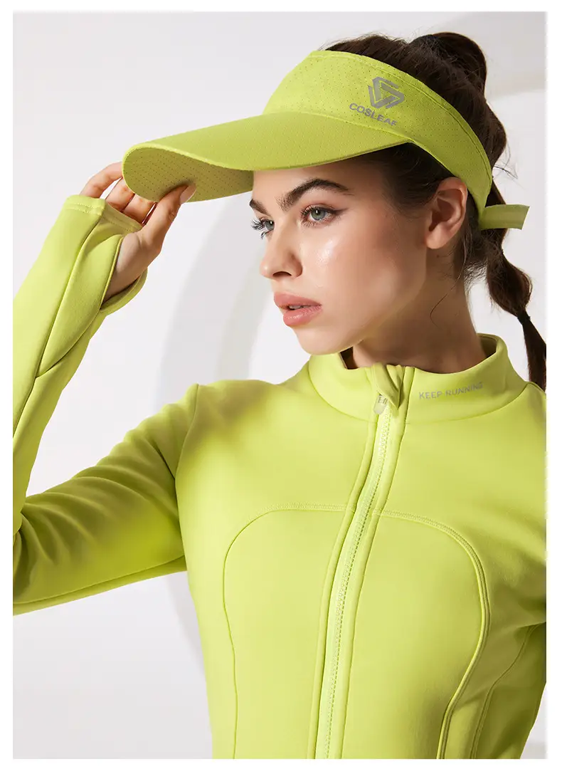 Men's Lime Green Sport Cap with "PORT" Print — feature 16