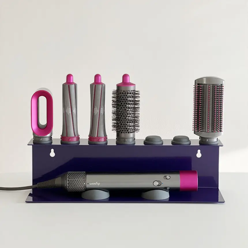 Punch-free Hair Dryer Storage Rack Toilet Hair Dryer Bracket Wall-mounted Bathroom Air Dryer Rack Hair Dryer Rack