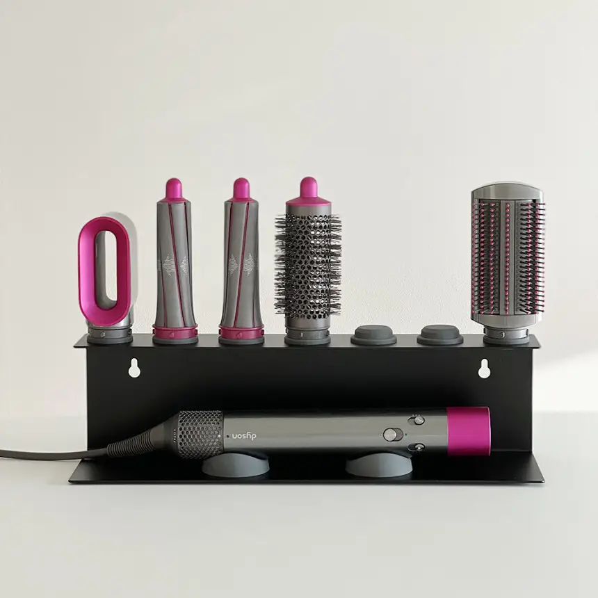 Punch-free Hair Dryer Storage Rack Toilet Hair Dryer Bracket Wall-mounted Bathroom Air Dryer Rack Hair Dryer Rack