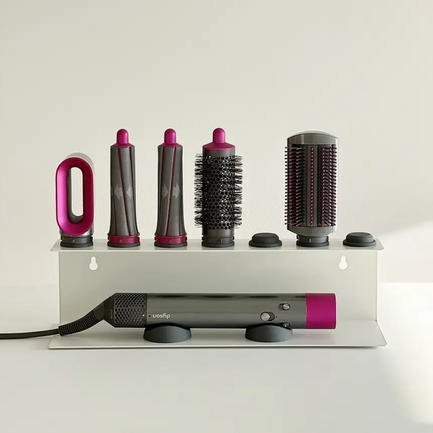 Punch-free Hair Dryer Storage Rack Toilet Hair Dryer Bracket Wall-mounted Bathroom Air Dryer Rack Hair Dryer Rack — feature 3