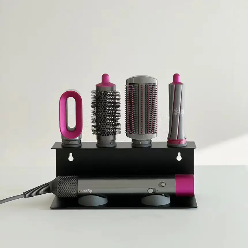 Punch-free Hair Dryer Storage Rack Toilet Hair Dryer Bracket Wall-mounted Bathroom Air Dryer Rack Hair Dryer Rack