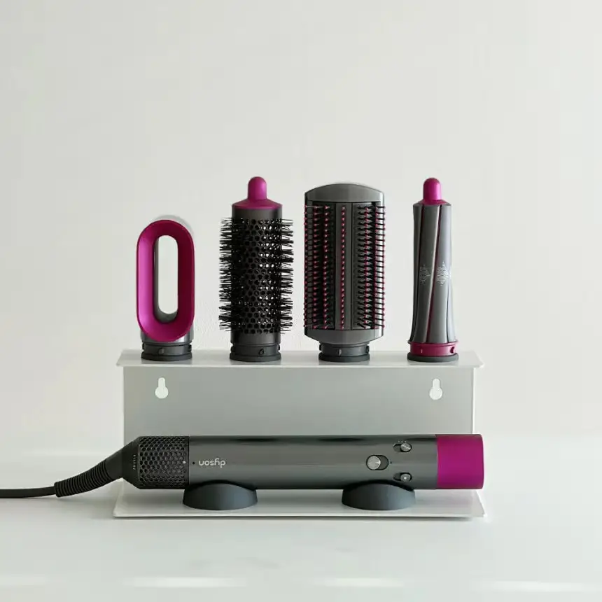 Punch-free Hair Dryer Storage Rack Toilet Hair Dryer Bracket Wall-mounted Bathroom Air Dryer Rack Hair Dryer Rack